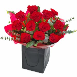 Dutzend Rote Rosen